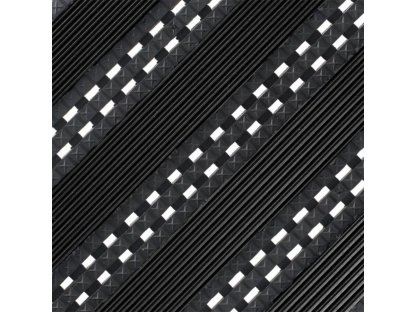 Čierna textilná záťažová dierovaná vstupná rohož Premier Ribbed (Cfl-S2) - 44 x 29 x 1,4 cm