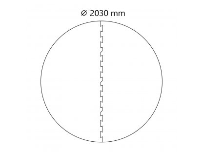 Gumová ochranná tlmiaca kruhová podložka pod bazén, vírivku FLOMA PoolPad - priemer 203 cm x 0,8 cm