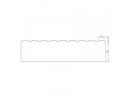 Gumová podložka zdviháka pre nožnicové zdviháky FLOMA RP114A - 16 x 12 x 4 cm