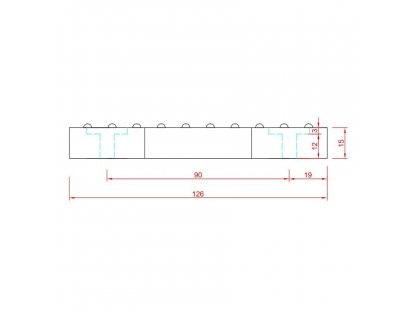 Gumová podložka zdviháka pre zdviháky AUTOMOTECH FLOMA RP121 - 12,6 x 1,5 cm