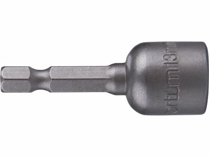 Hlavica nástrčná magnetická so 6-hrannou stopkou 1/4’’, 13x48mm, CrV, FORTUM