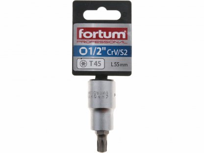 Hlavica zástrčná TORX, TX45, 1/2”, FORTUM