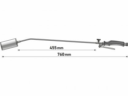 Horák plynový, dýza 60mm, dĺžka 455mm, EXTOL PREMIUM