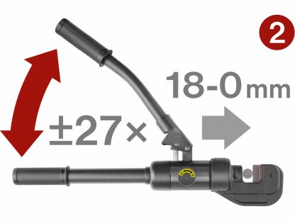 Kliešte hydraulické pákové, 4-16mm, 60kN, dĺžka 430mm, CrMoV, FORTUM