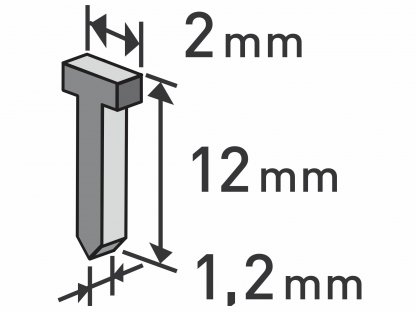 Klince do sponkovacej pištole 1000ks, dĺžka/L 12mm, EXTOL PREMIUM