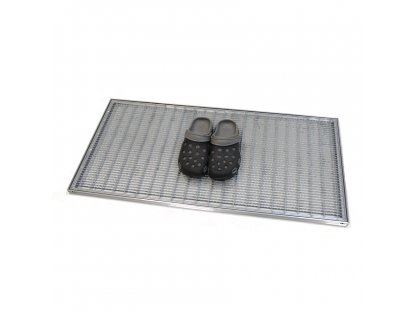 Kovová vonkajšia čistiaca vstupná rohož s rámom FLOMA SteelMat - 50 x 100 x 2,2 cm