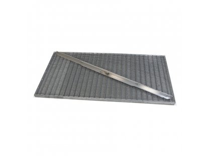 Kovová vonkajšia čistiaca vstupná rohož s rámom FLOMA SteelMat - 60 x 120 x 2,5 cm