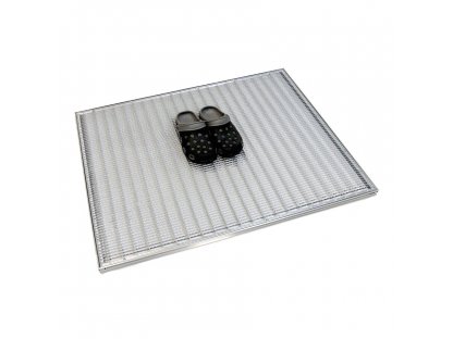 Kovová vonkajšia čistiaca vstupná rohož s rámom FLOMA SteelMat - 80 x 100 x 2,5 cm