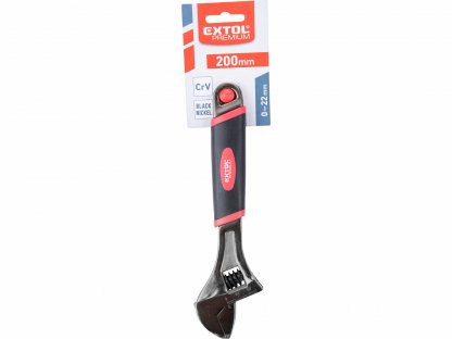 Kľúč nastaviteľný 200mm/8", CrV, EXTOL PREMIUM