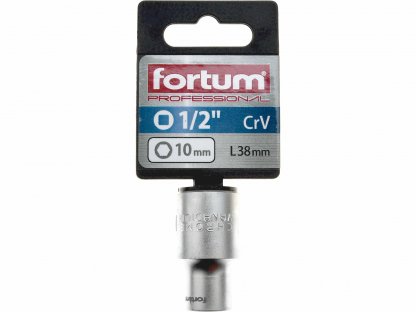 Kľúč nástrčný, 10mm, 1/2”, FORTUM