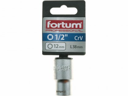 Kľúč nástrčný, 12mm, 1/2”, FORTUM