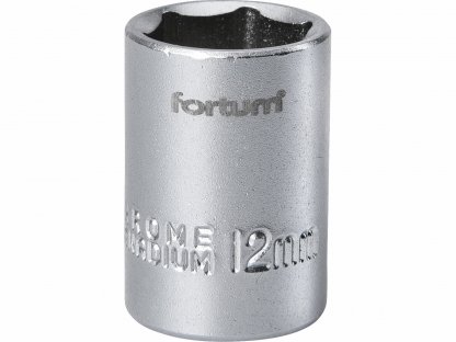 Kľúč nástrčný, 12mm, 1/4”, FORTUM