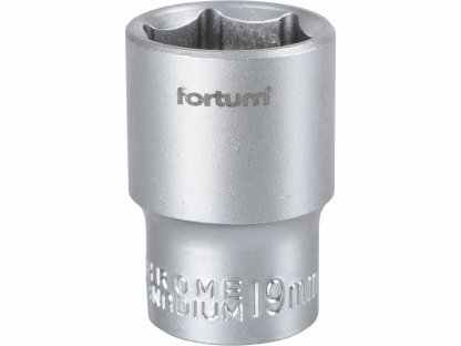 Kľúč nástrčný, 19mm, 1/2”, FORTUM