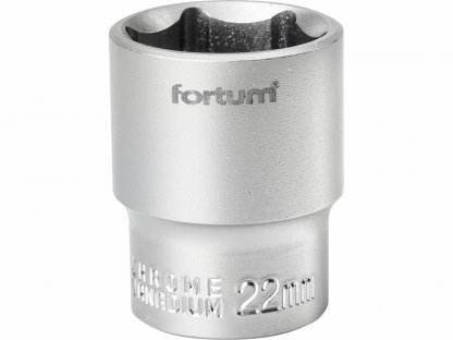 Kľúč nástrčný, 22mm, 1/2”, FORTUM