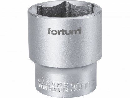 Kľúč nástrčný, 30mm, 1/2”, FORTUM