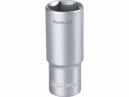 Kľúč nástrčný predĺžený, 24mm, 1/2”, FORTUM