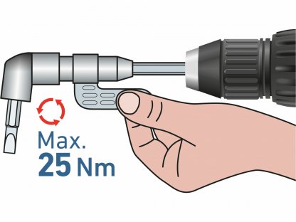 Nadstavec na bity rohový, 140mm, max.25Nm, EXTOL CRAFT