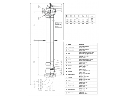 Nadzemný hydrant 8855 DN150