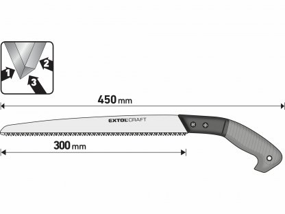 Pílka na konáre, 300mm, EXTOL CRAFT