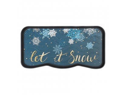 Plastový odkvapkávač na topánky FLOMA Let it Snow - 38 x 75 x 2,1 cm