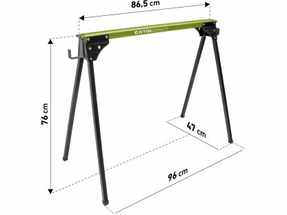 Podstavec pracovný skladací kovový, výška 76,5cm, max. 450kg, EXTOL CRAFT