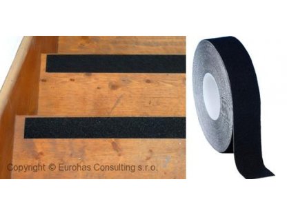 Protisklzová páska čierna PS 18m x 2,5cm