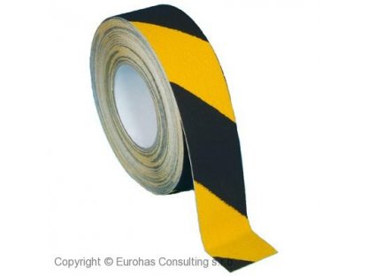Protisklzová páska žlto-čierna PH 18m x 2,5cm