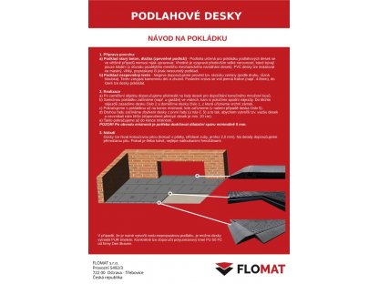 PVC vinylová univerzálna obojstranná záťažová podlahová doska FLOMA U800 (Bfl-S1) - 120 x 80 x 2,3 cm