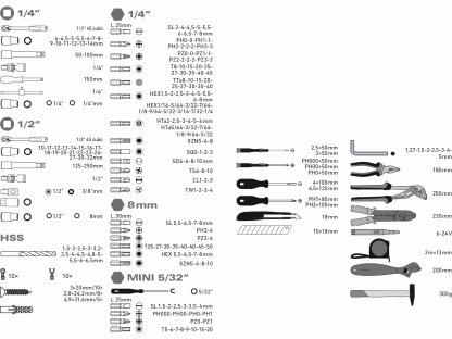 Sada nástrčných a zástrčných kľúčov, 303-dielna, EXTOL CRAFT