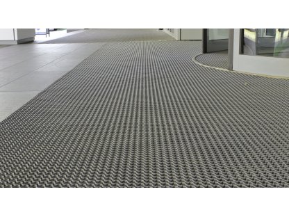 Šedá plastová záťažová vstupná rohož Modular 9300 - 30 x 30 x 1,75 cm