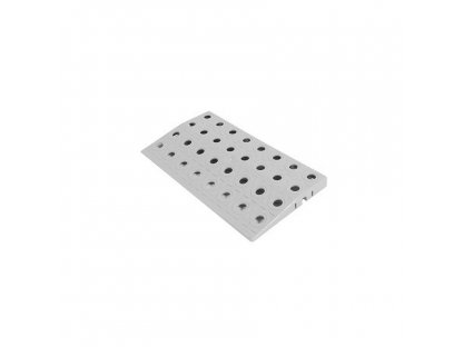 Šedý polyetylénový nájazd AvaTile AT-STD - 25 x 13,7 x 1,6 cm