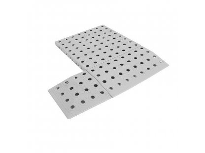 Šedý polyetylénový roh AvaTile AT-STD - 13,7 x 13,7 x 1,6 cm