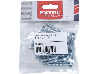 Skrutka do dreva DIN571 ZN, 12ks, 8x30, EXTOL PREMIUM