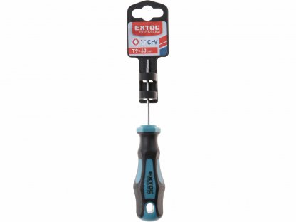 Skrutkovač TORX, magnetický, T9x60mm, CrV, EXTOL PREMIUM