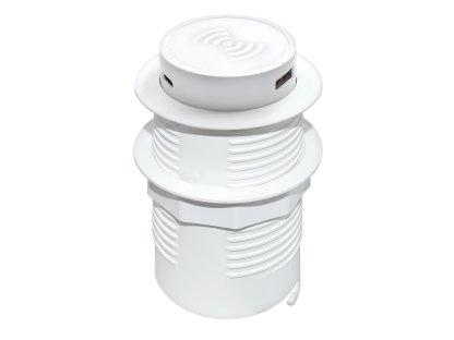 Solight bezdrôtová 15W + USB A+C 20W PD výsuvná nabíjačka, biela