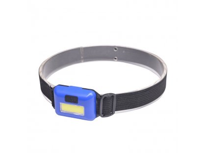 Solight čelová LED COB svietidlo, 3W, modrá