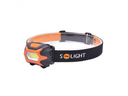 Solight čelová LED svietidlo, 3W COB, 3x AAA