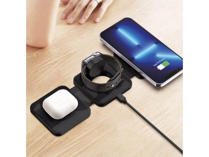 Solight cestovná nabíjačka 3v1, MagSafe kompatibilná