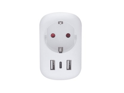 Solight cestovný adaptér s USB do Spojených štátov, typ B