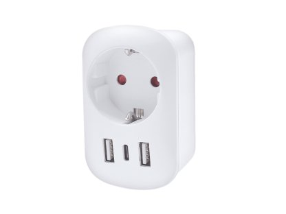 Solight cestovný adaptér s USB do Spojených štátov, typ B