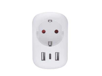 Solight cestovný adaptér s USB do Veľkej Británie, typ G