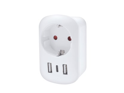 Solight cestovný adaptér s USB do Veľkej Británie, typ G