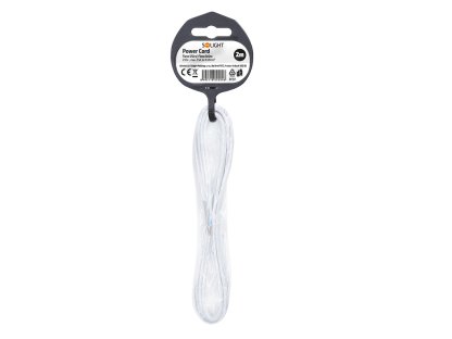 Solight flexo šnúra, 2m, 2 x 0,50mm2, biela