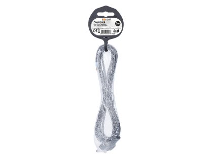 Solight flexo šnúra, 3m, 2 x 0,50mm2, čierna