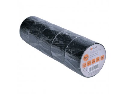 Solight izolačná páska, 38mm x 0,13mm x 10m, čierna