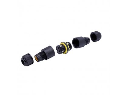 Solight káblová vodotesná spojka mini, IP68, priemer 5-7,5 / 5-7,5mm, max 1,0mm2