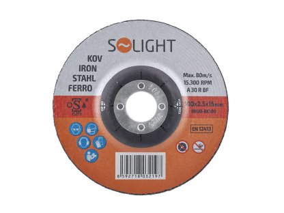 Solight kotúč brusný na oceľ 100 x 2,5 x 16 mm