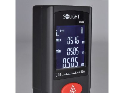 Solight laserový merač vzdálenosti, 0,05 - 40m