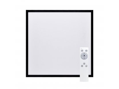 Solight LED ceiling lighting with remote control, square, wood decor, 3000lm, 40W, 45x45cm