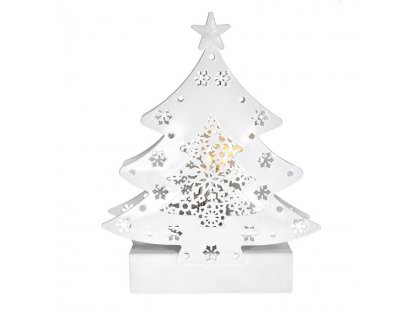Solight LED kovový vianočný stromček, 2x AA